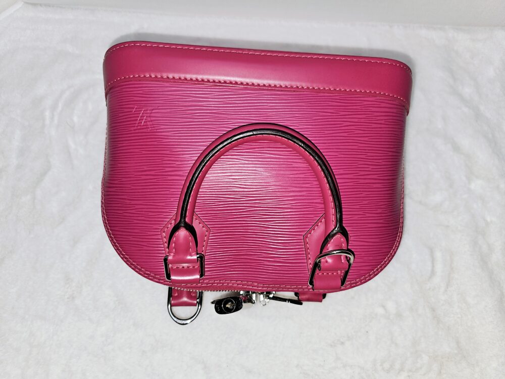 Epi Fuschia Alma Bb Crossbody - Image 3