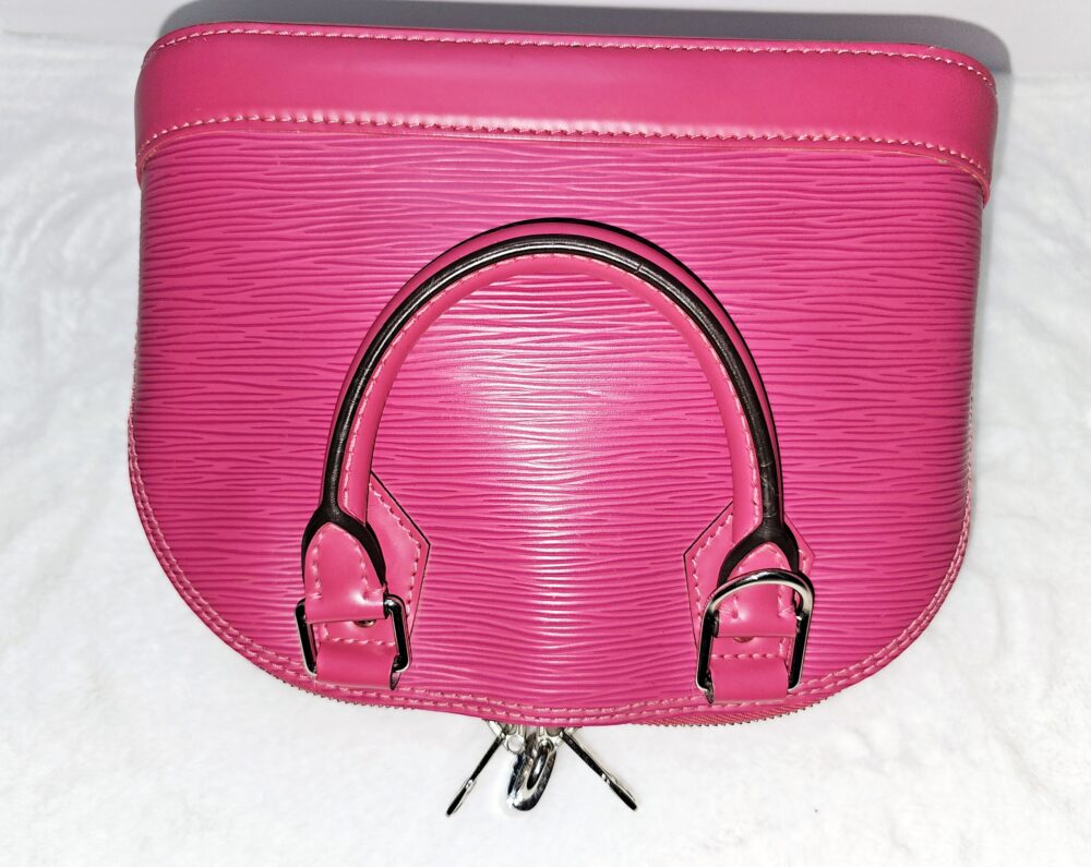 Epi Fuschia Alma Bb Crossbody - Image 4