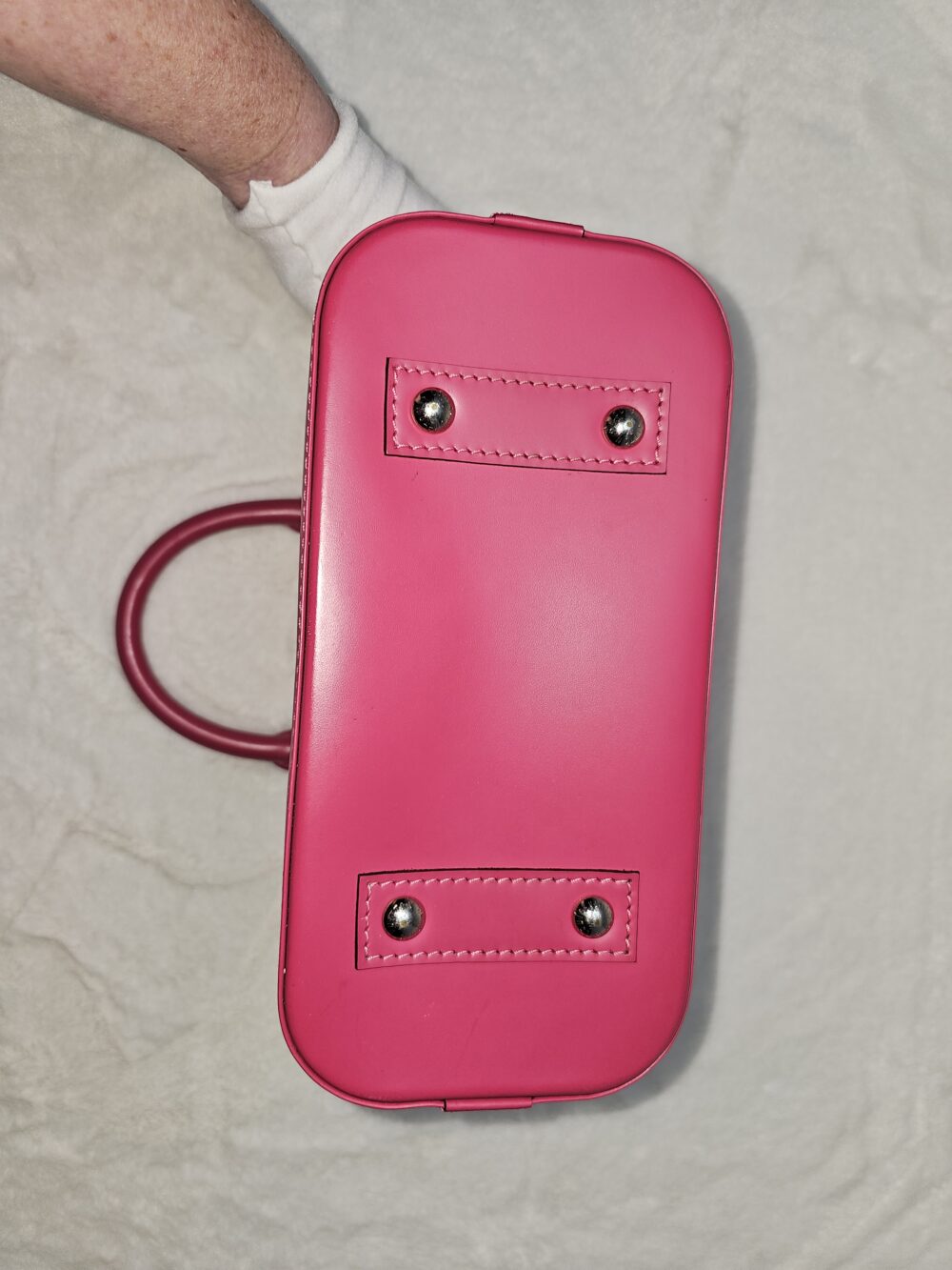 Epi Fuschia Alma Bb Crossbody - Image 11